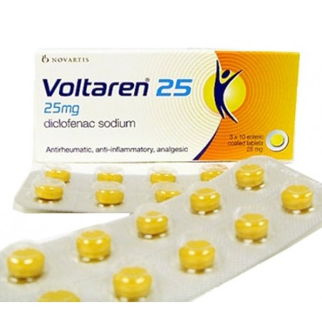 Voltaren 25mg 30 Tablets Diclofenac (Anti Inflammatory)