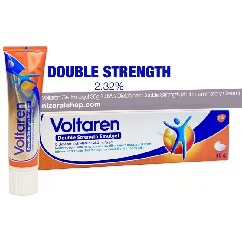Voltaren Gel Emulgel Double Strength 30g 2.32 Diclofenac (Anti