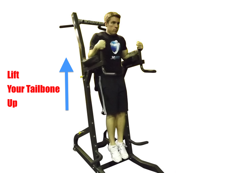 Lift your tailbone up so that hip flexors are not involved in the process.