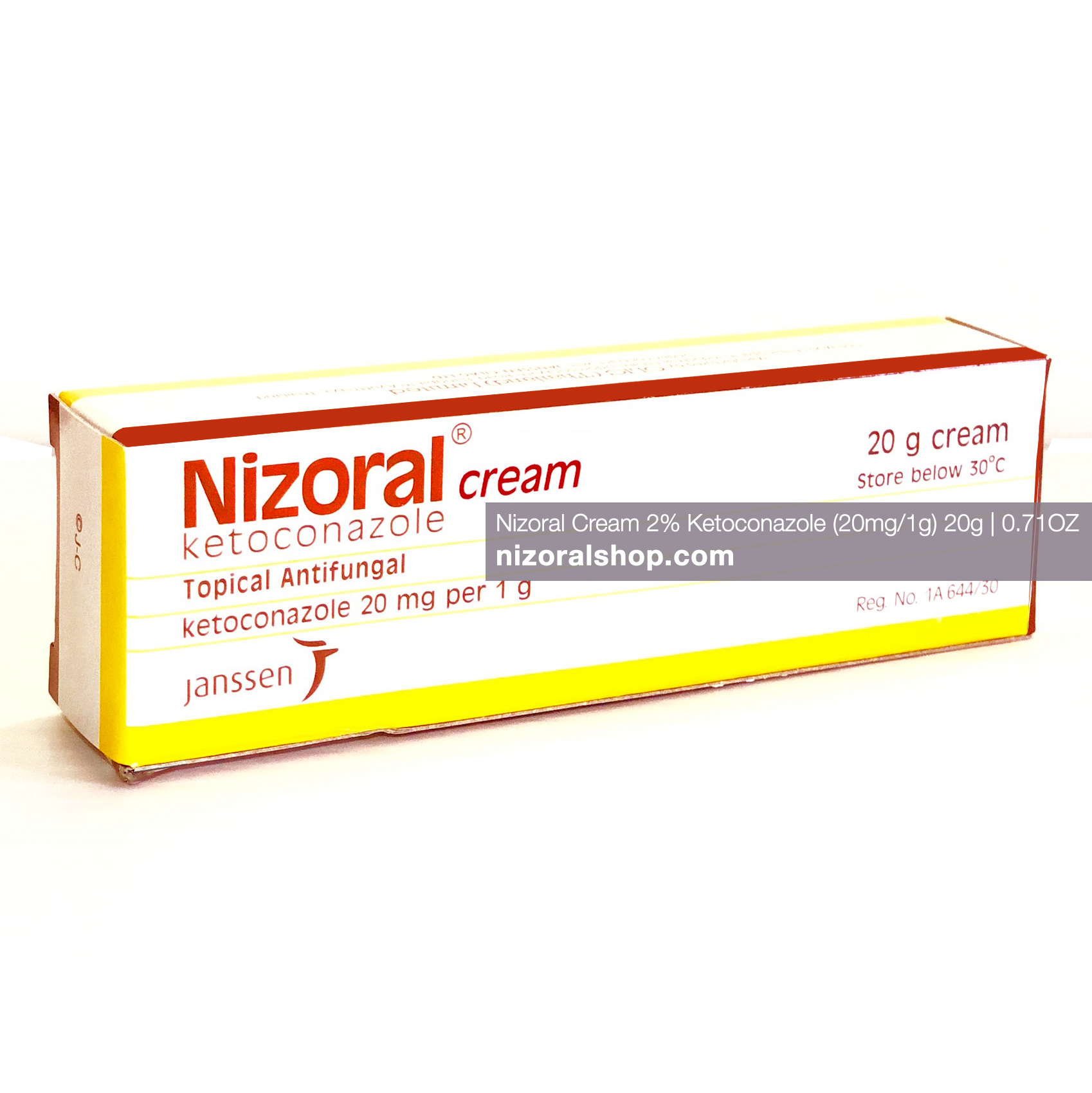 ニゾラールクリーム 20g 、1gにつき20mgのケトコナゾール含有